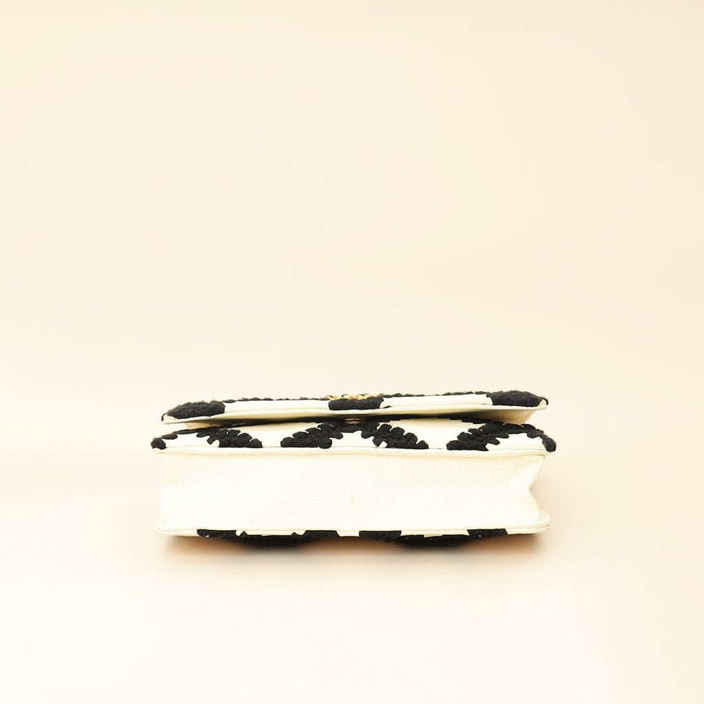 Chanel Bicolor Crochet Chanel 19 Wallet on Chain