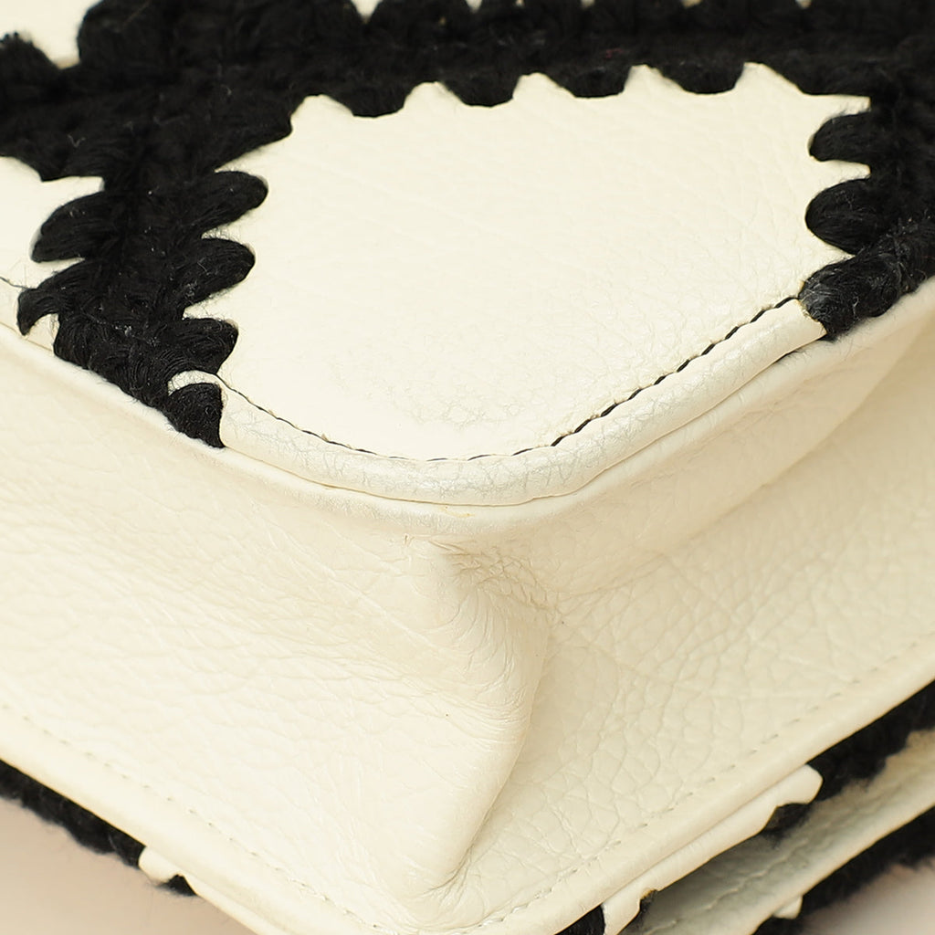 Chanel Bicolor Crochet Chanel 19 Wallet on Chain
