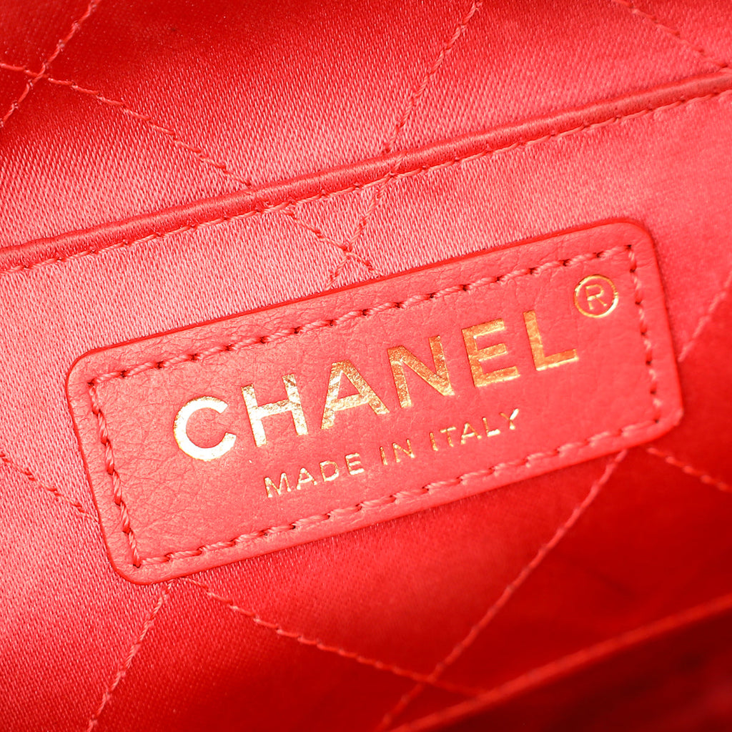 Chanel White CC Diamond Clutch W/ Chain