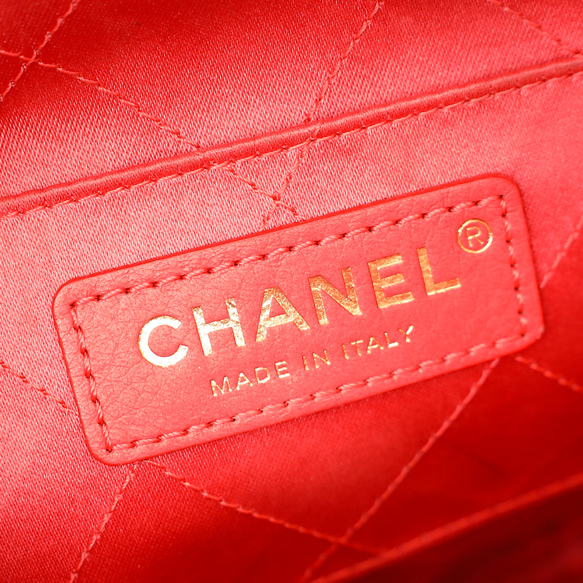 Chanel White CC Diamond Clutch W/ Chain