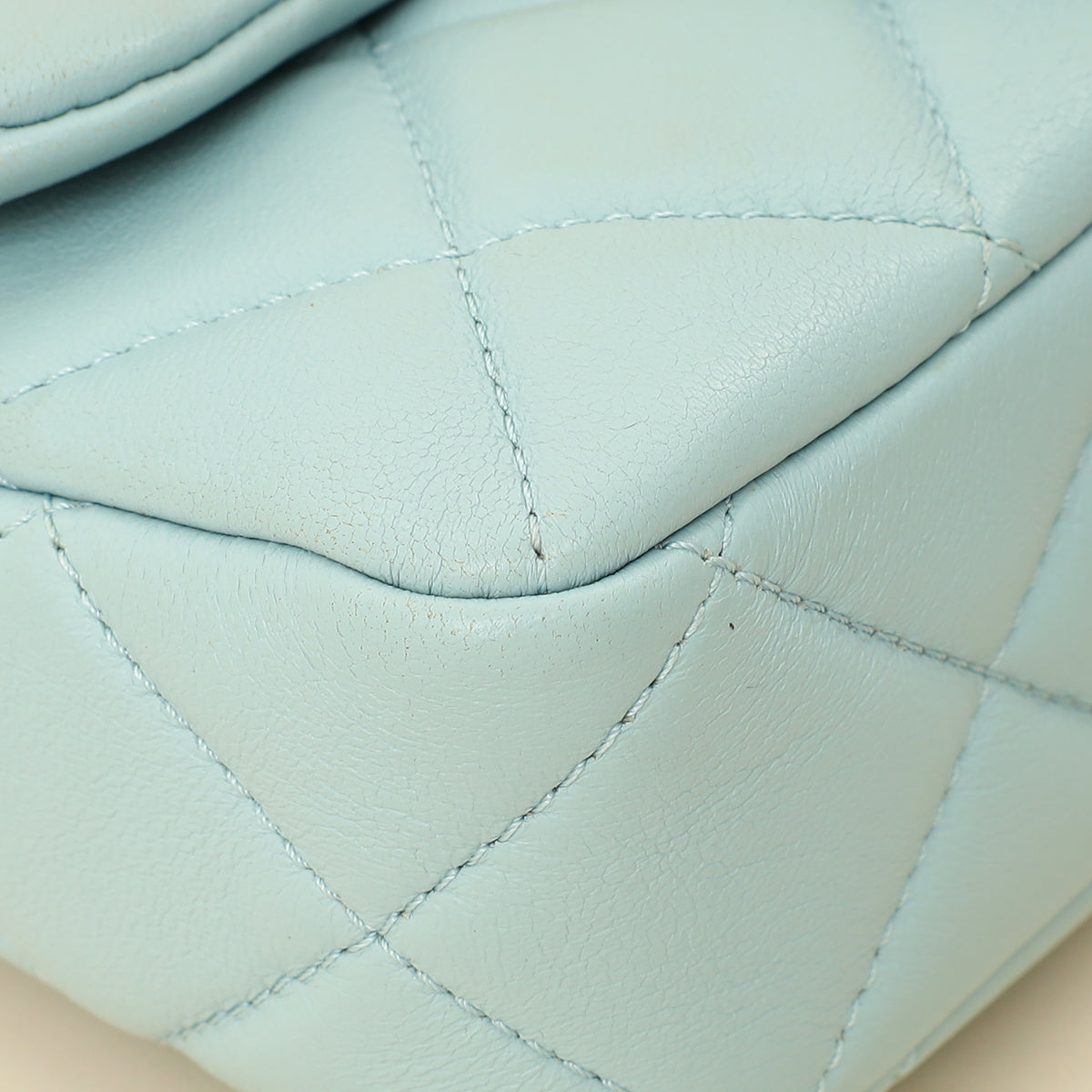 Chanel Light Blue Pending CC Mini Square Flap Bag