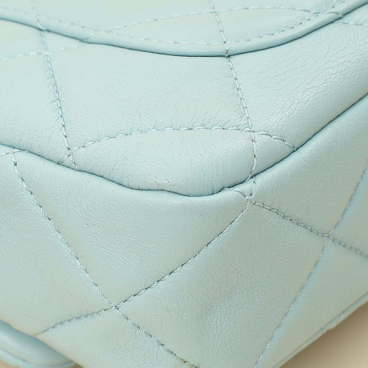 Chanel Light Blue Pending CC Mini Square Flap Bag