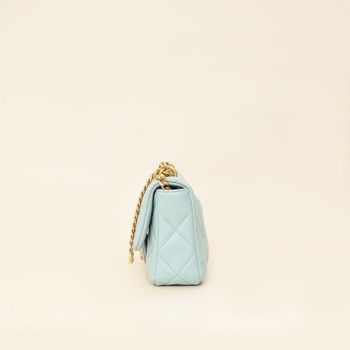 Chanel Light Blue Pending CC Mini Square Flap Bag