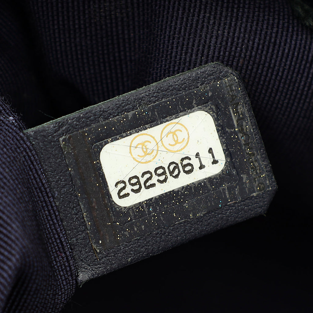 Chanel Navy Multicolor Tweed Gabrielle Hobo Small Bag
