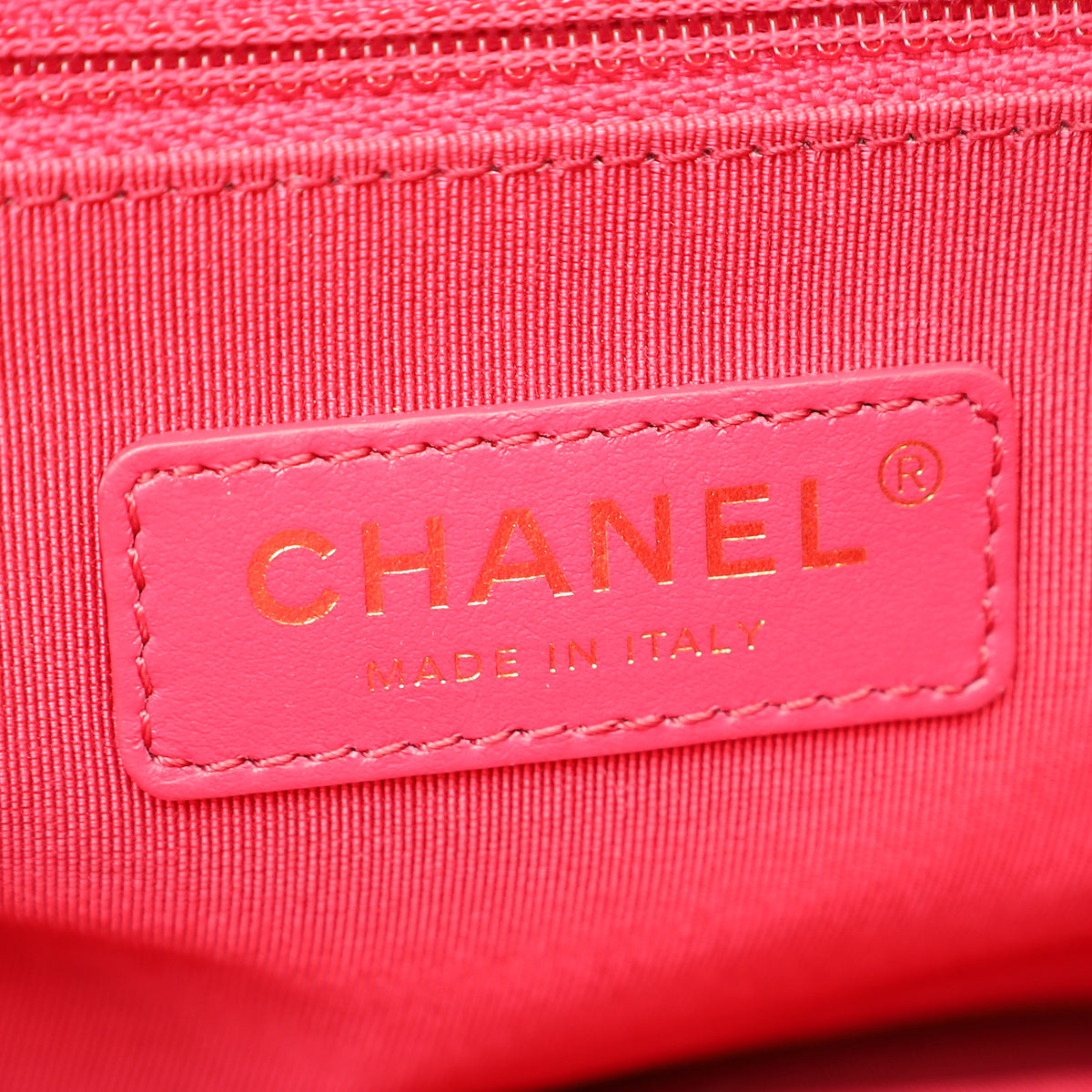 Chanel Fuchsia Diamond Fringe Flap Bag
