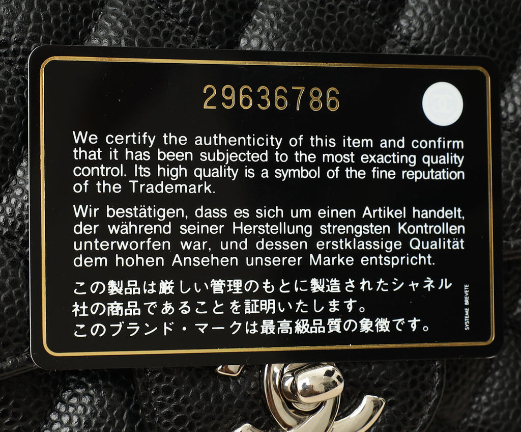 Chanel Black Classic Double Flap Medium Bag