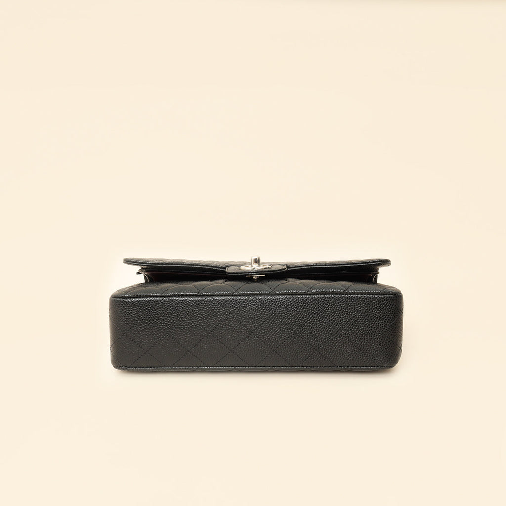 Chanel Black Classic Double Flap Medium Bag