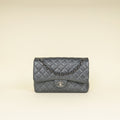 Chanel Metallic Charcoal Classic Double Flap Jumbo Bag