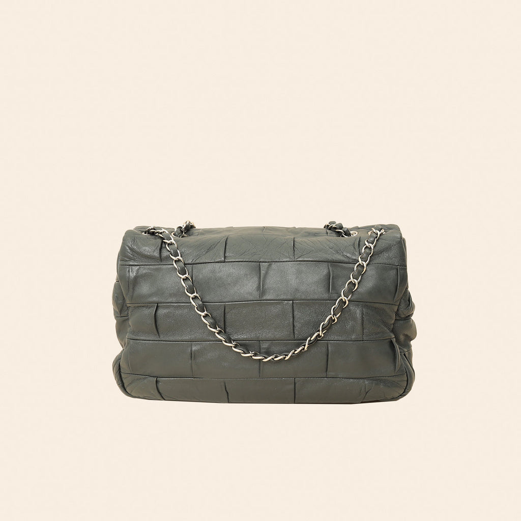 Chanel Gray Igloo Flap Bag