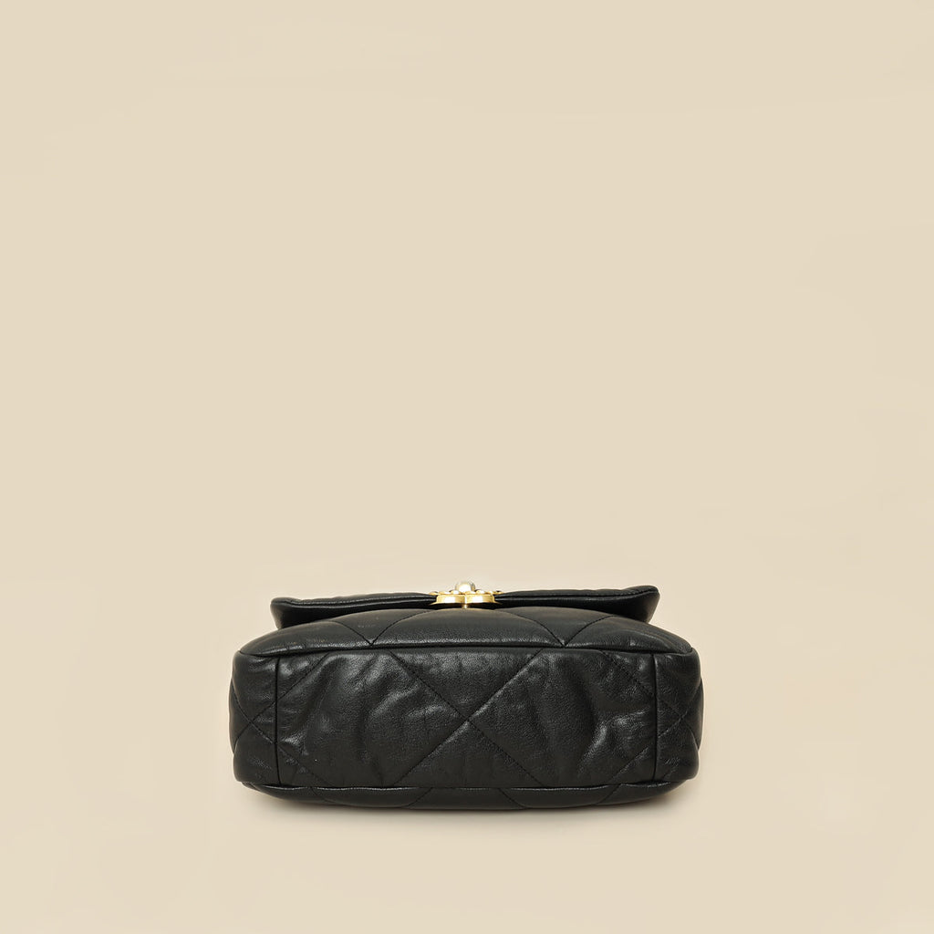 Chanel Black 19 Flap Small Bag