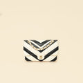 Chanel Bicolor Chevron Stitched Mini Flap Bag