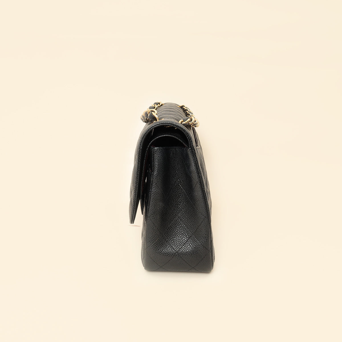 Chanel Black Classic Double Flap Jumbo Bag