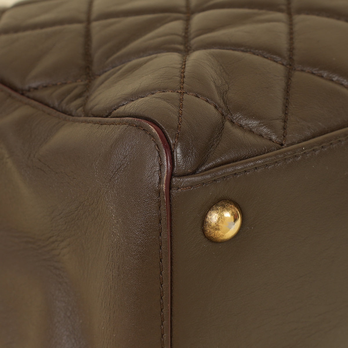 Chanel Brown Quilted Perfect Edge Tote Bag