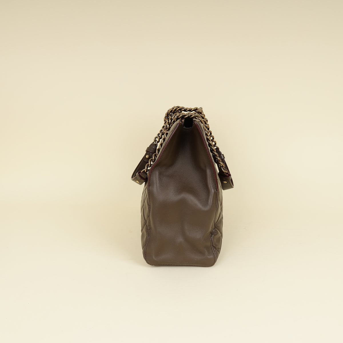 Chanel Brown Quilted Perfect Edge Tote Bag