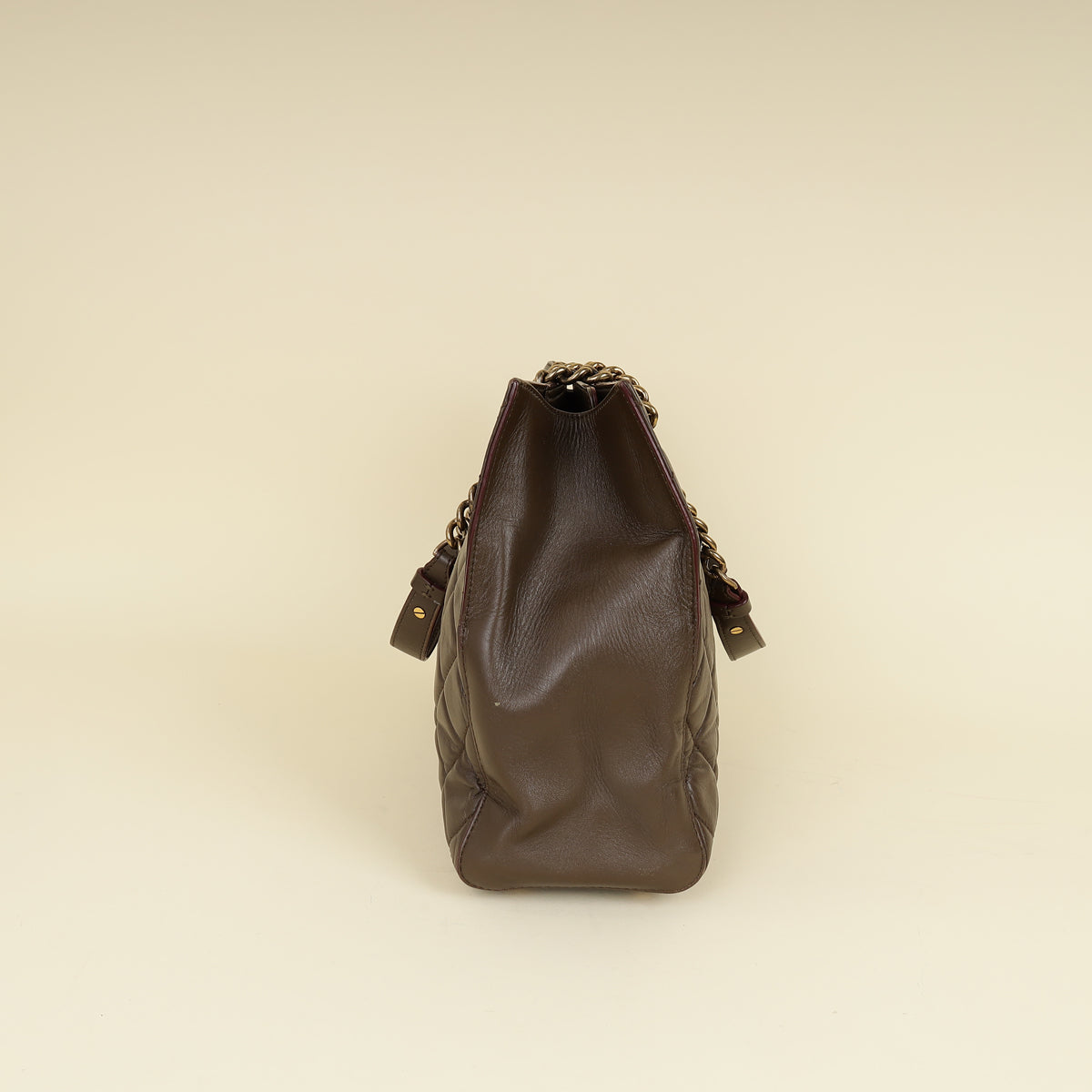 Chanel Brown Quilted Perfect Edge Tote Bag