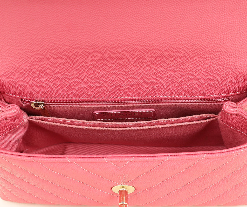 Chanel Pink Coco Handle Small Bag