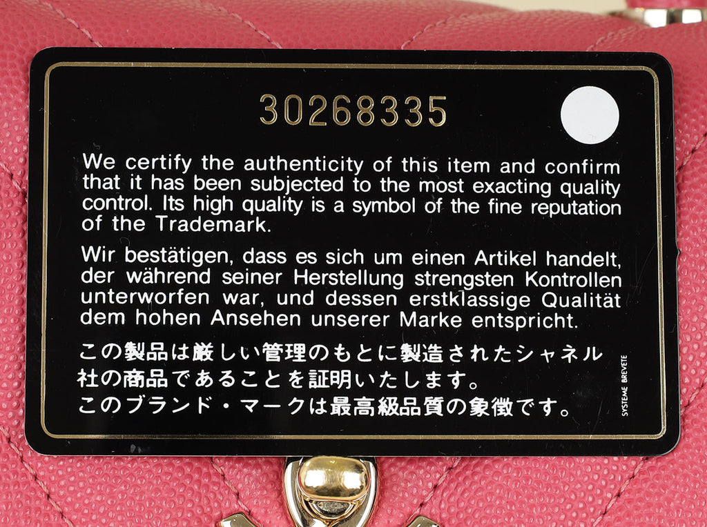 Chanel Pink Coco Handle Small Bag