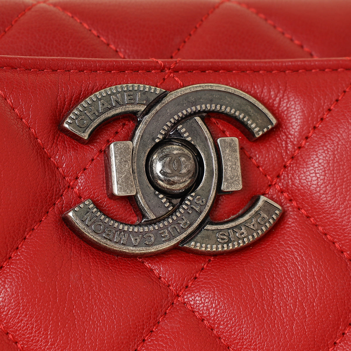 Chanel Red City Rock Shopping Bag