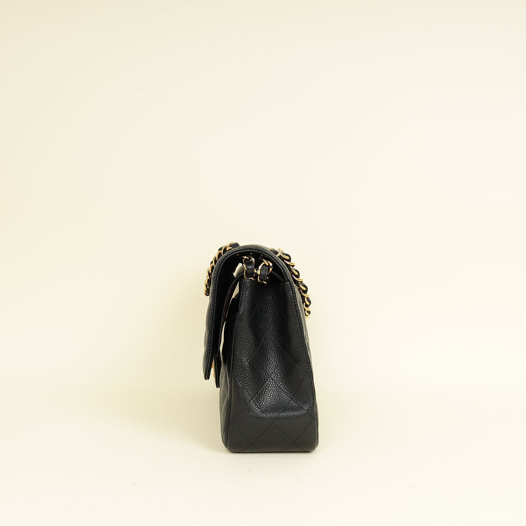 Chanel Black CC Classic Double Flap Jumbo Bag