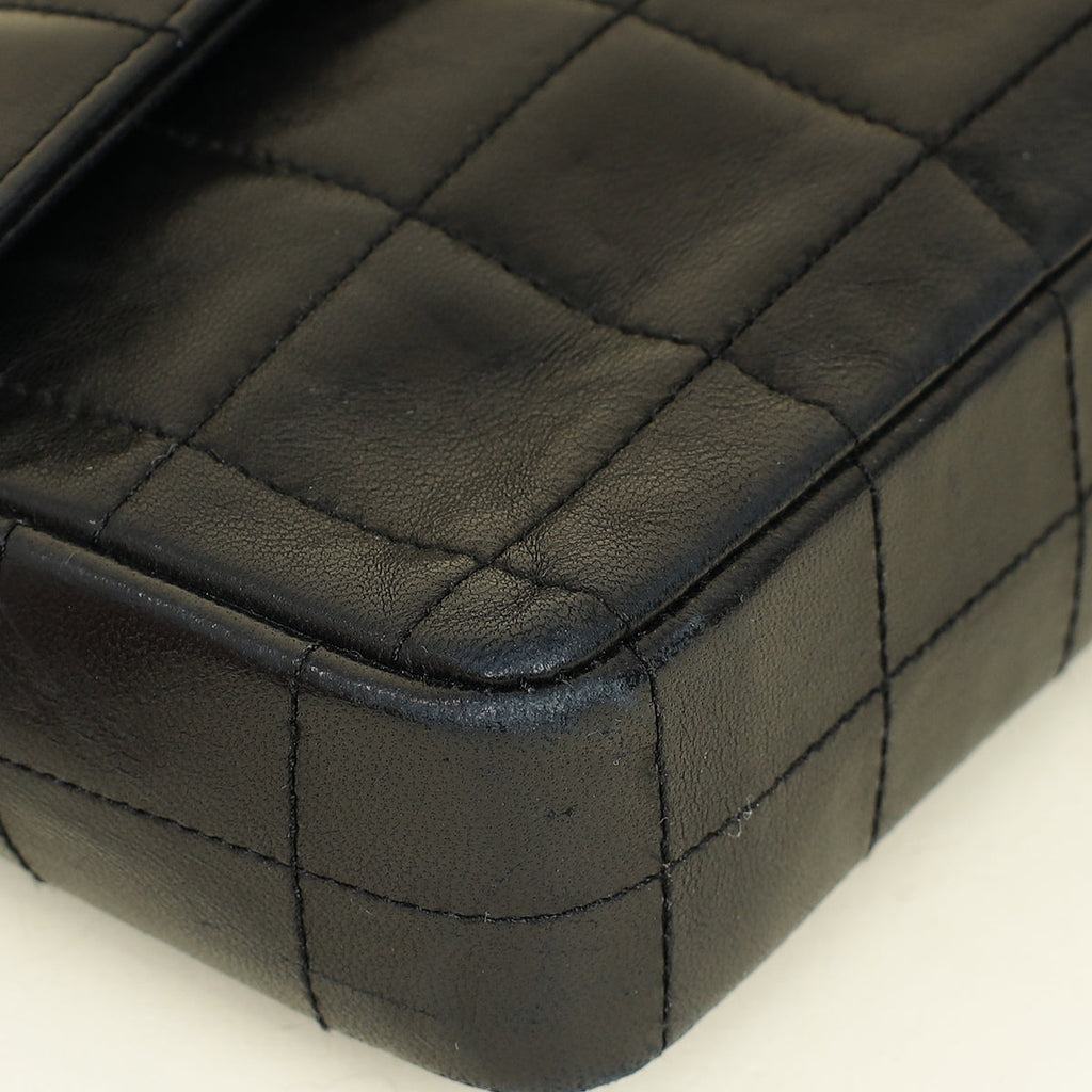 Chanel Black CC Chocolate Bar East West Bag
