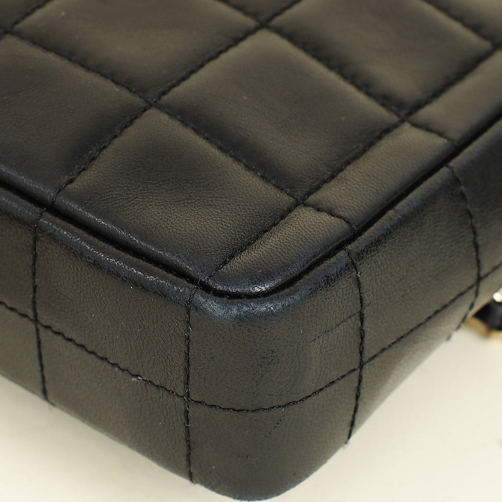 Chanel Black CC Chocolate Bar East West Bag
