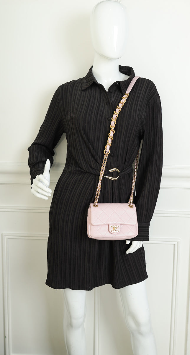 Chanel Lilac CC Mini Chain Flap Bag