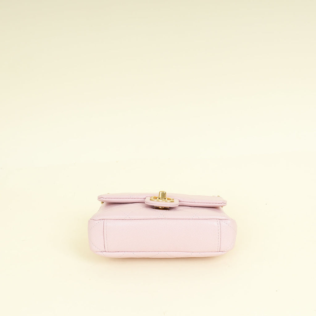 Chanel Lilac CC Mini Chain Flap Bag