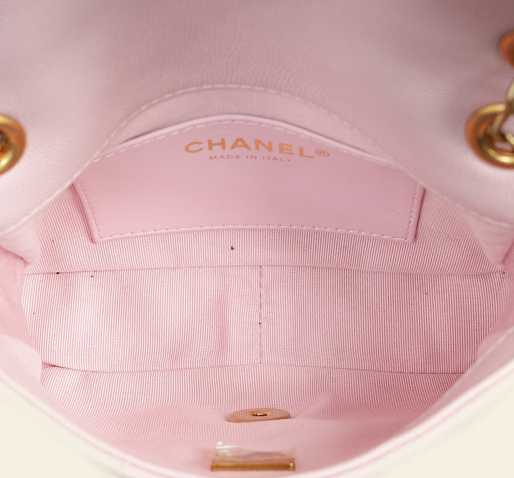 Chanel Lilac CC Mini Chain Flap Bag