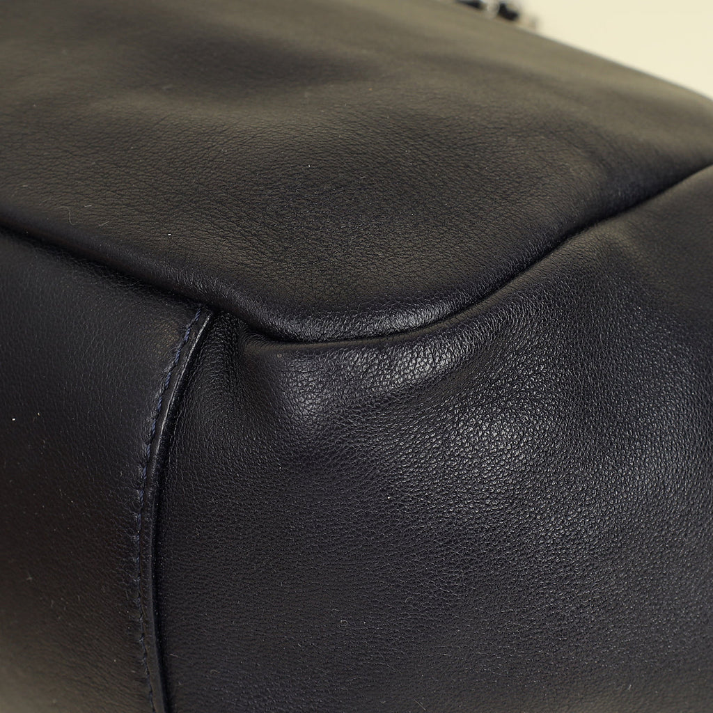 Chanel Dark Blue CC Obsession Pearl Flap Bag