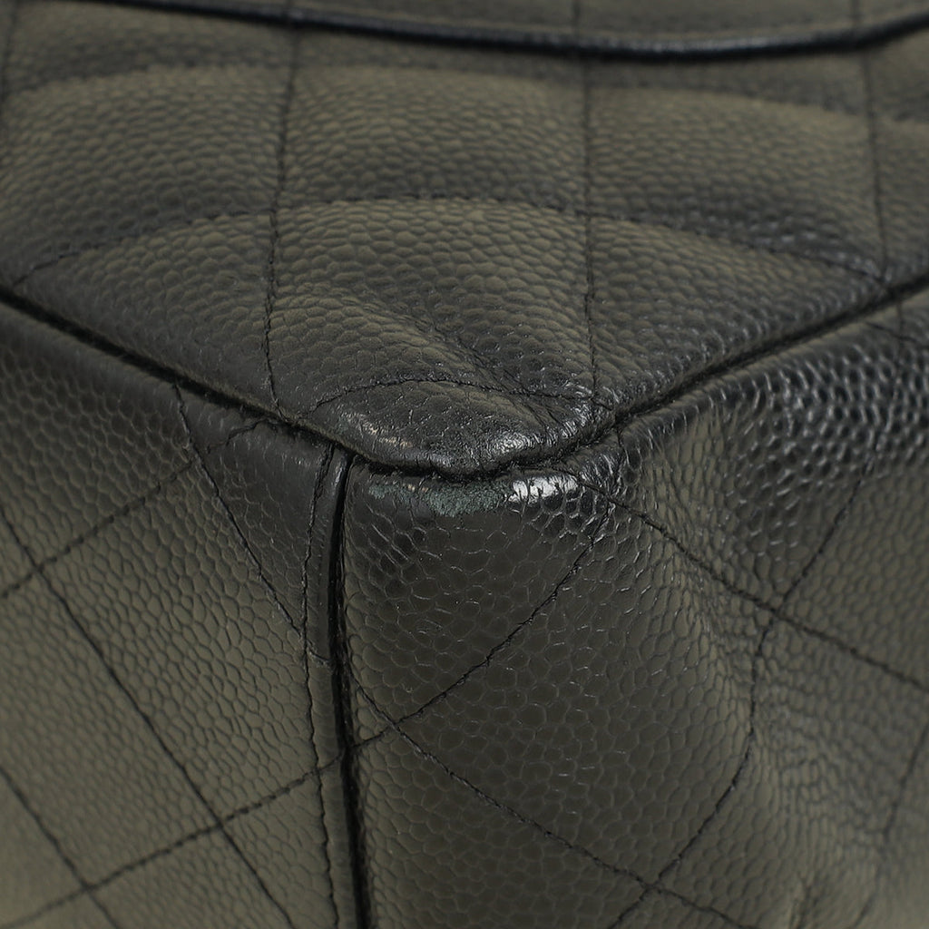 Chanel Black CC Classic Double Flap Maxi Bag
