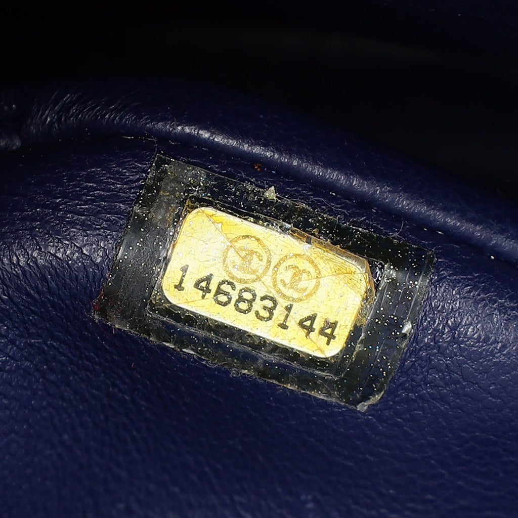Chanel Navy Blue 2.55 Reissue Double Flap 227 Bag