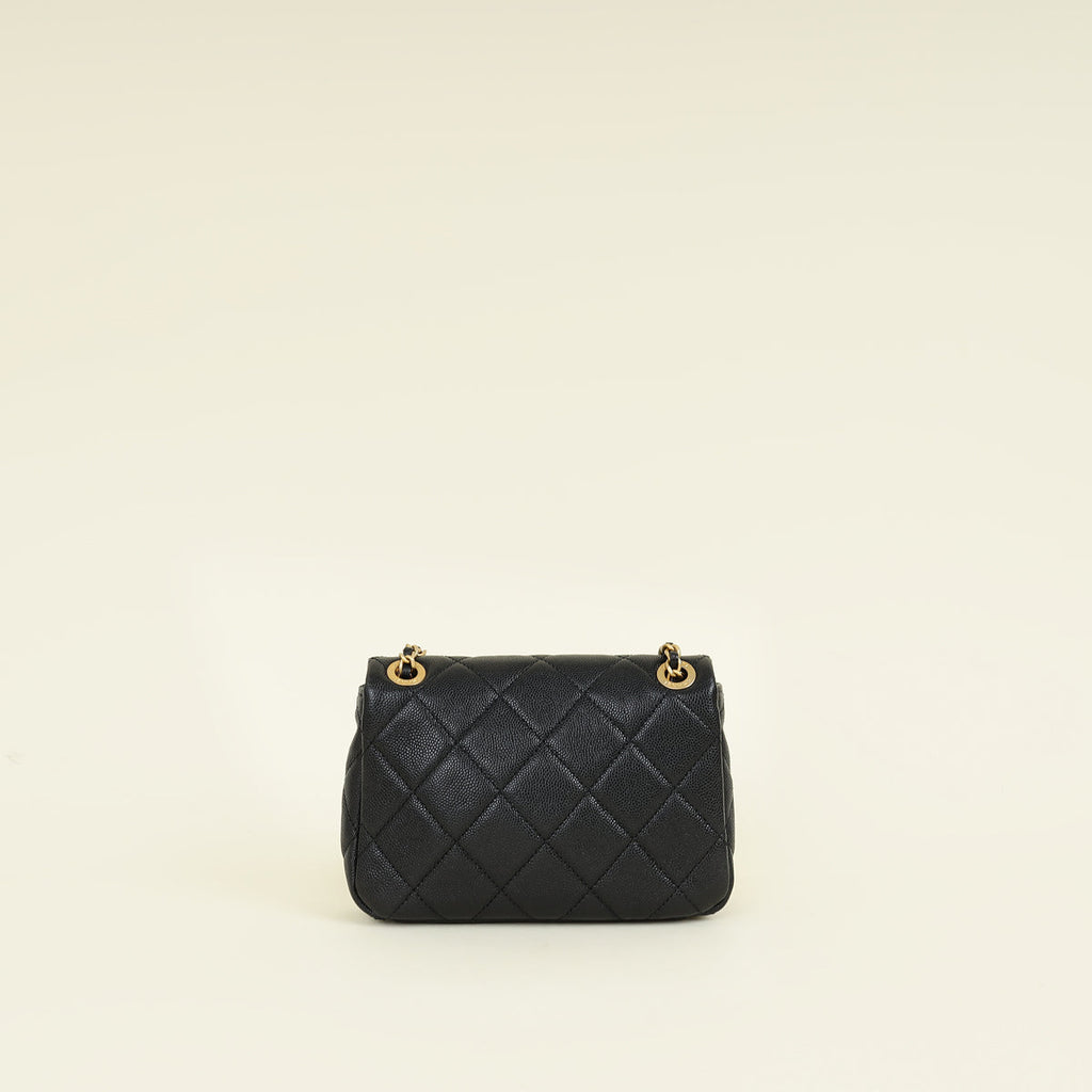 Chanel Black CC Mini Chain Flap Bag