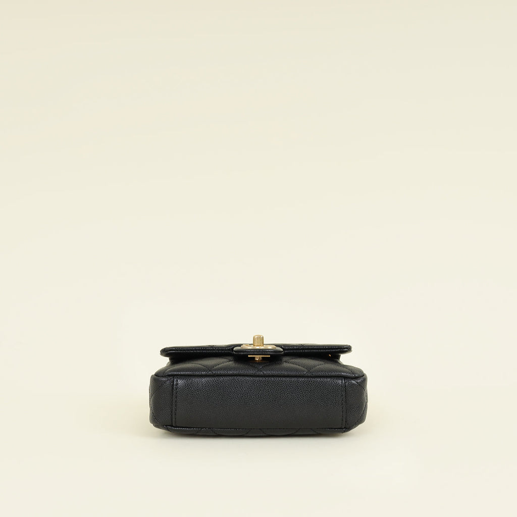 Chanel Black CC Mini Chain Flap Bag