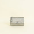 Chanel Metallic Gray Coco Mark Wallet on Chain