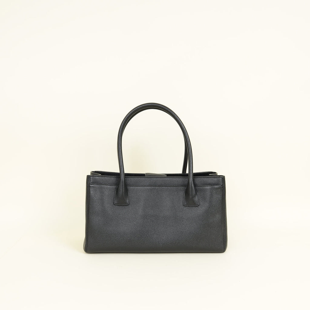 Chanel Black CC Executive Cerf Tote Small Bag