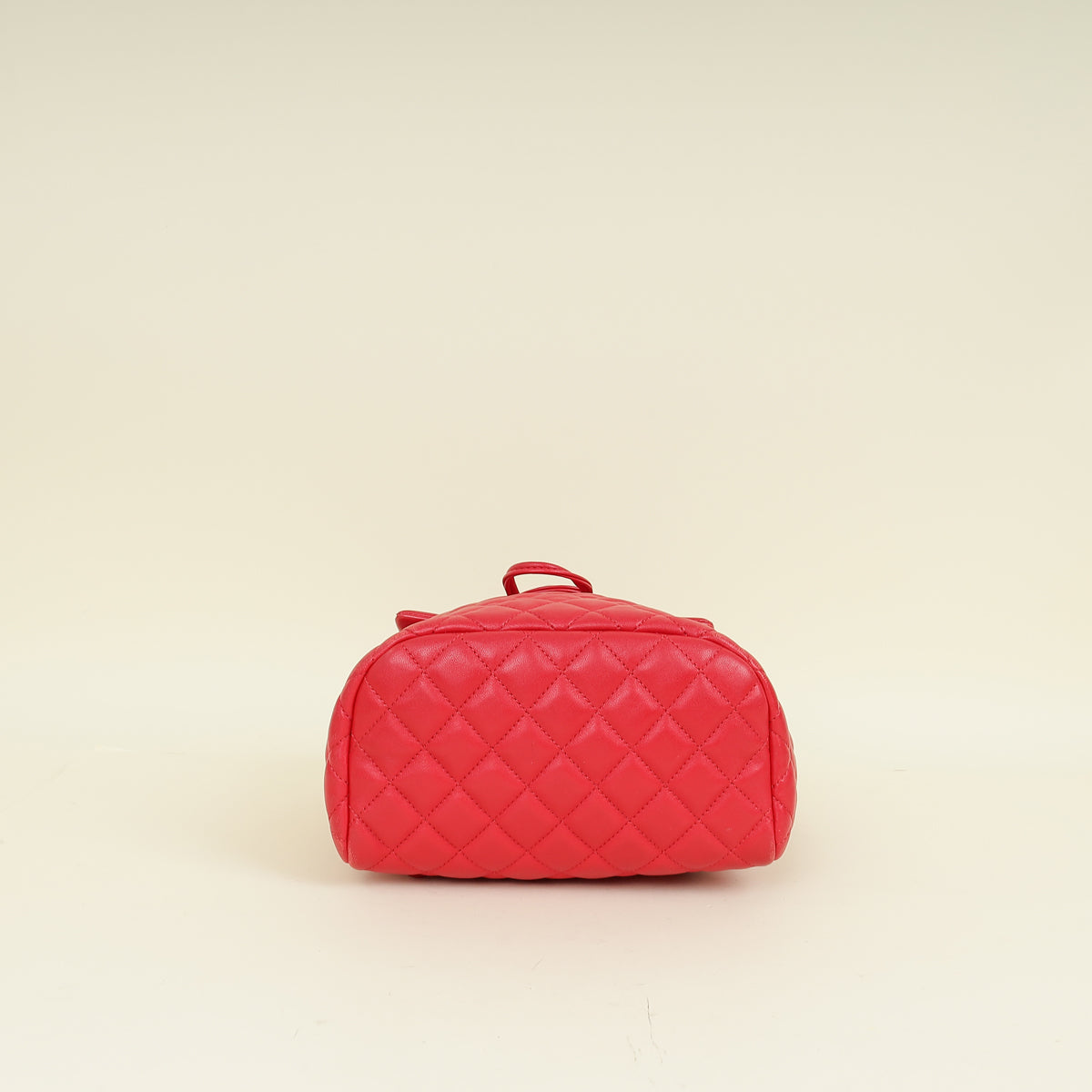 Chanel Red CC Classic Quilted Backpack Bag