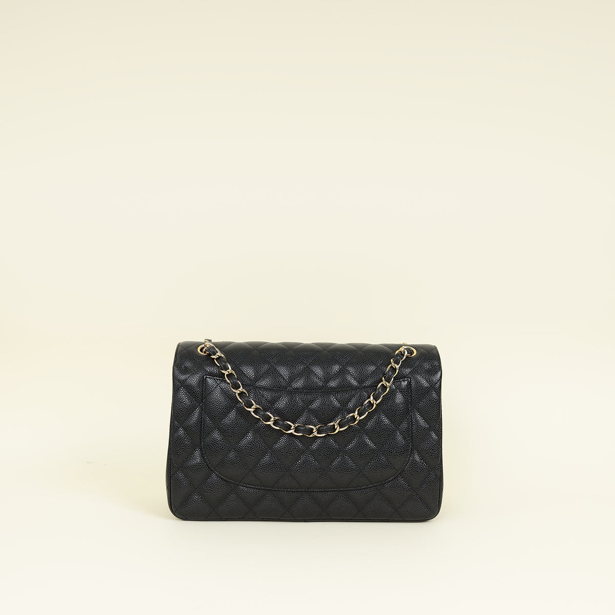 Chanel Black CC Classic Double Flap Jumbo Bag
