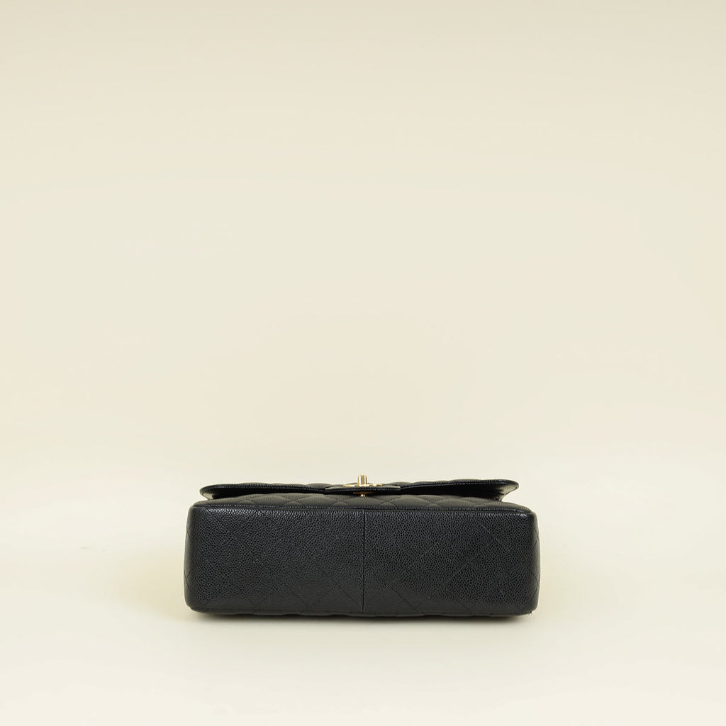 Chanel Black CC Classic Double Flap Jumbo Bag