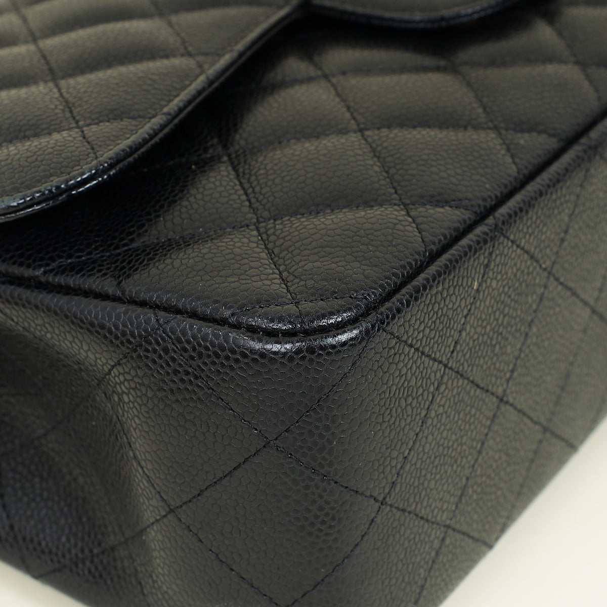 Chanel Black CC Classic Double Flap Jumbo Bag