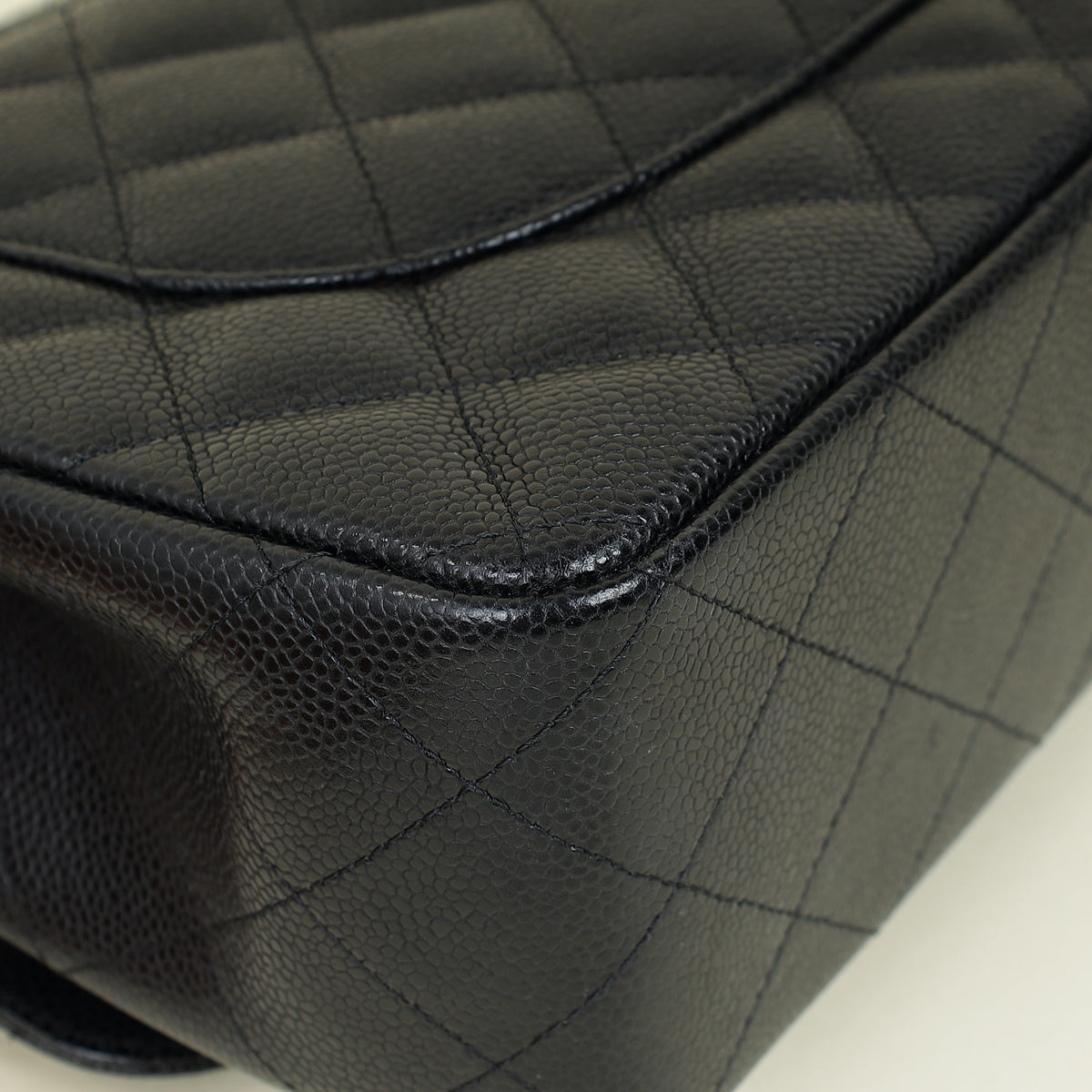 Chanel Black CC Classic Double Flap Jumbo Bag