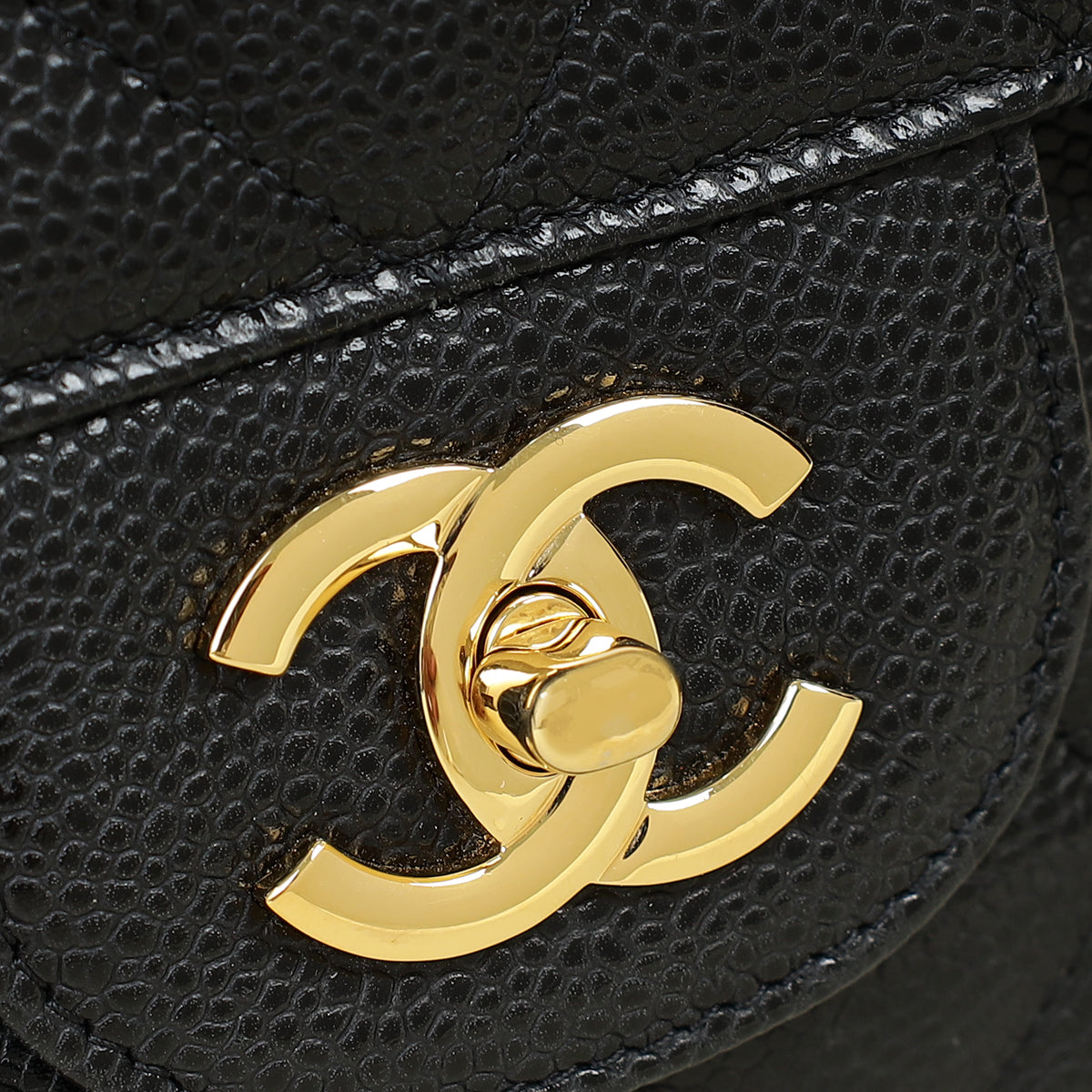 Chanel Black CC Classic Double Flap Jumbo Bag