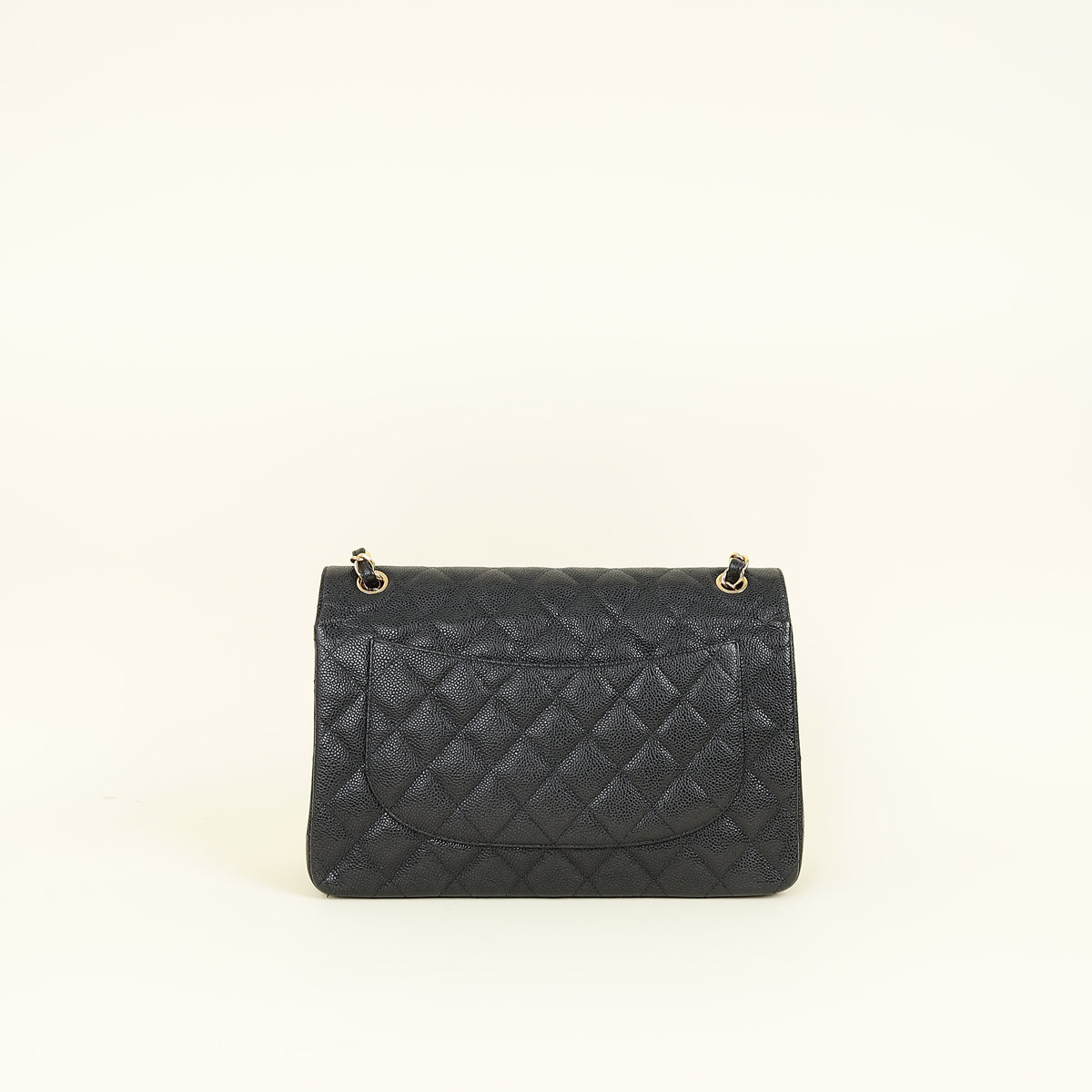 Chanel Black CC Classic Double Flap Jumbo Bag