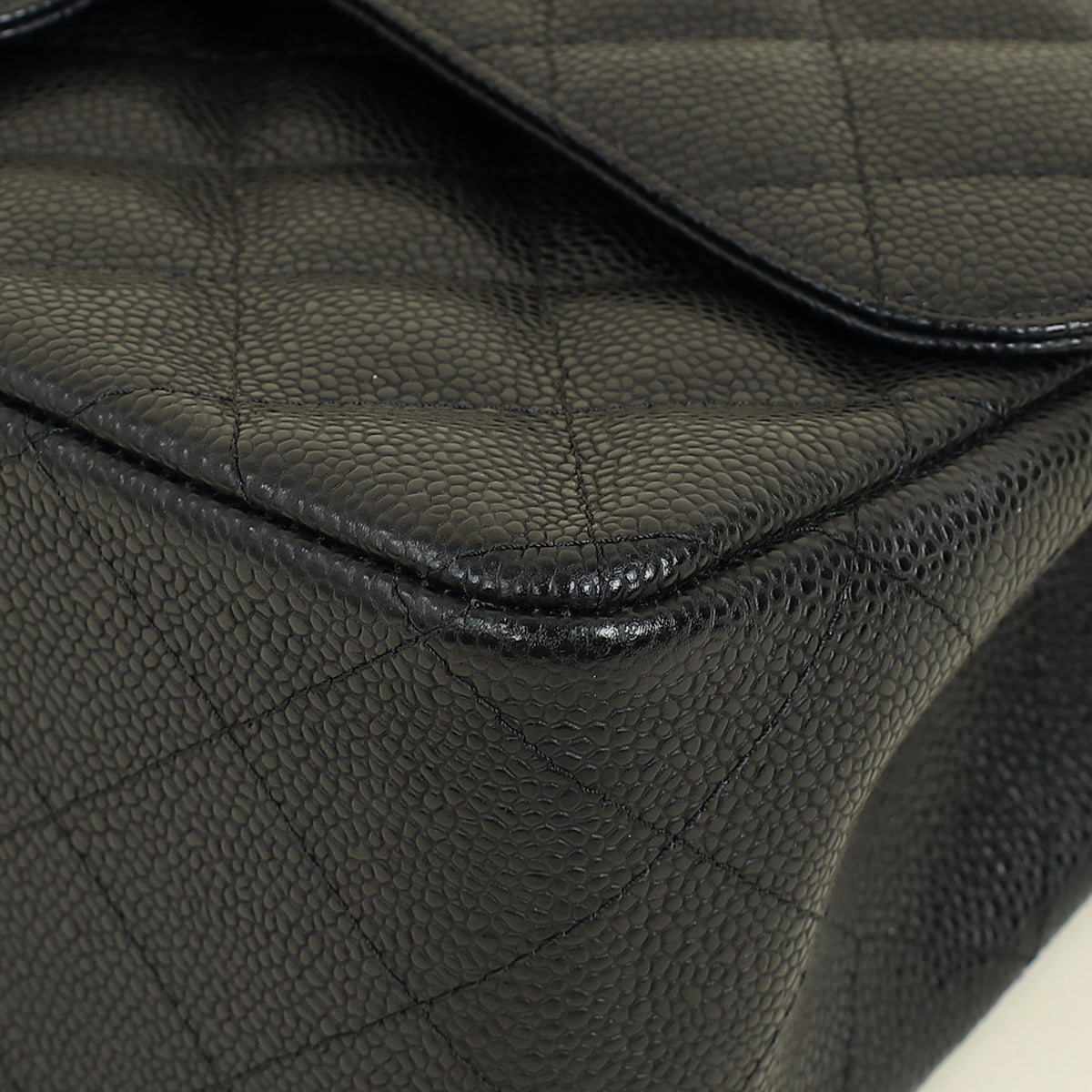 Chanel Black CC Classic Double Flap Jumbo Bag