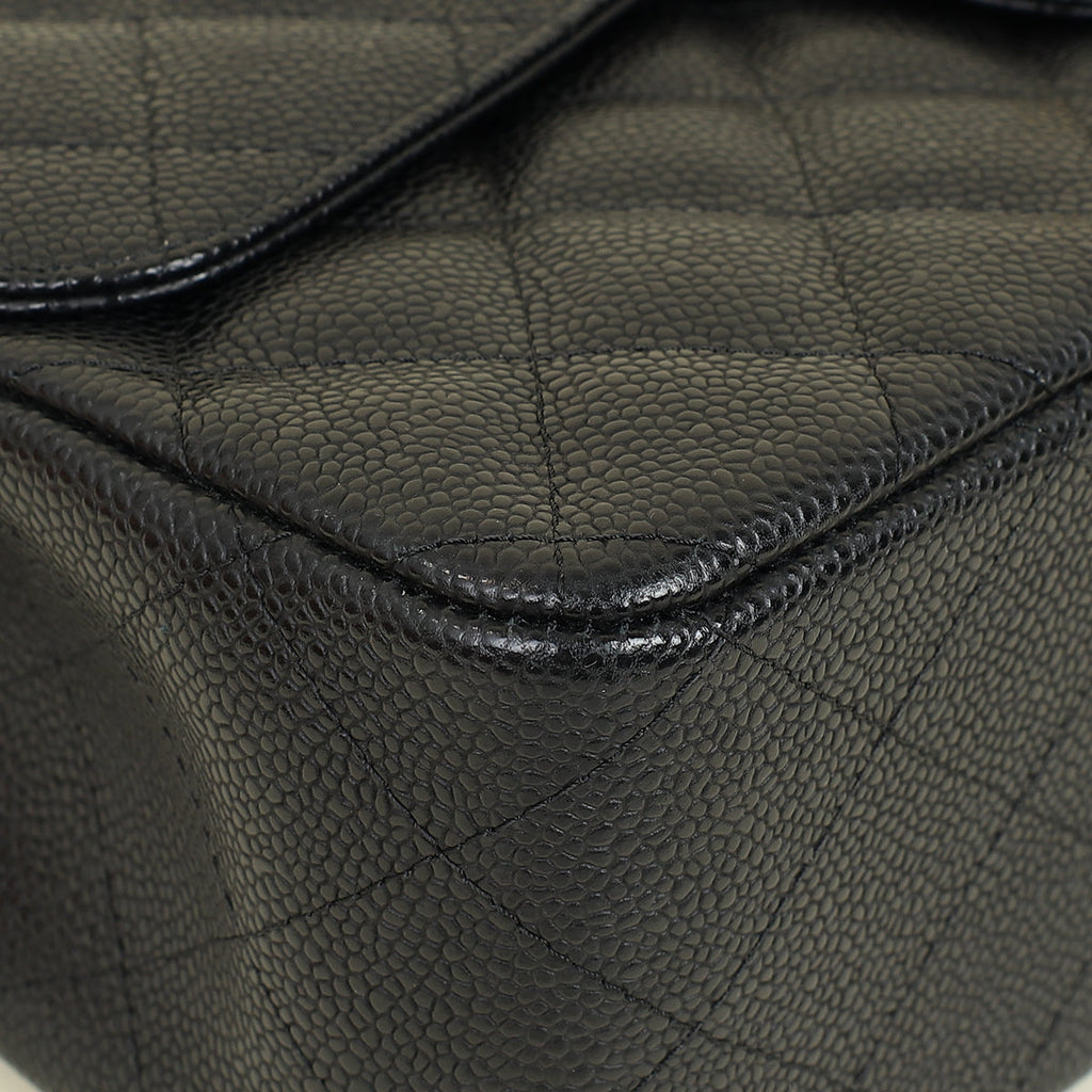 Chanel Black CC Classic Double Flap Jumbo Bag