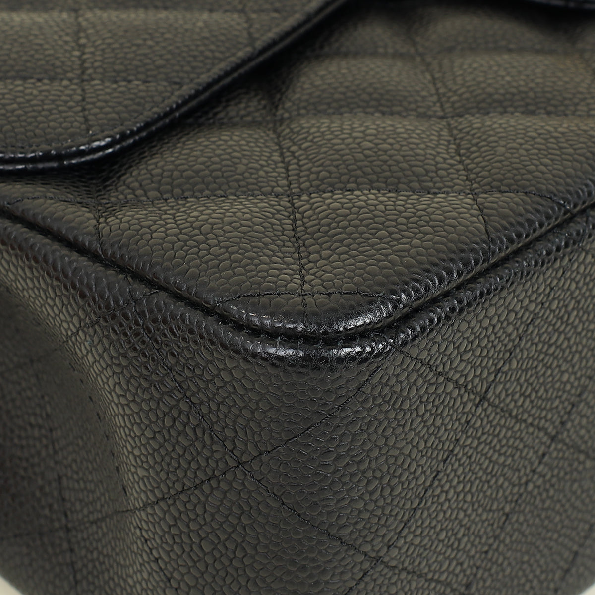 Chanel Black CC Classic Double Flap Jumbo Bag