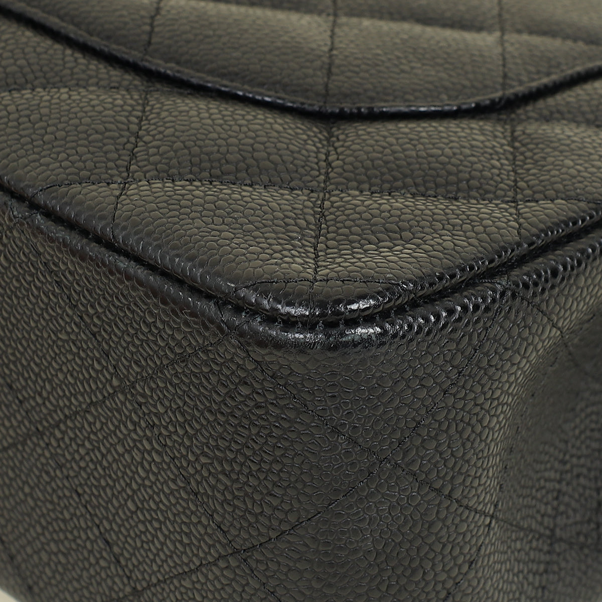 Chanel Black CC Classic Double Flap Jumbo Bag