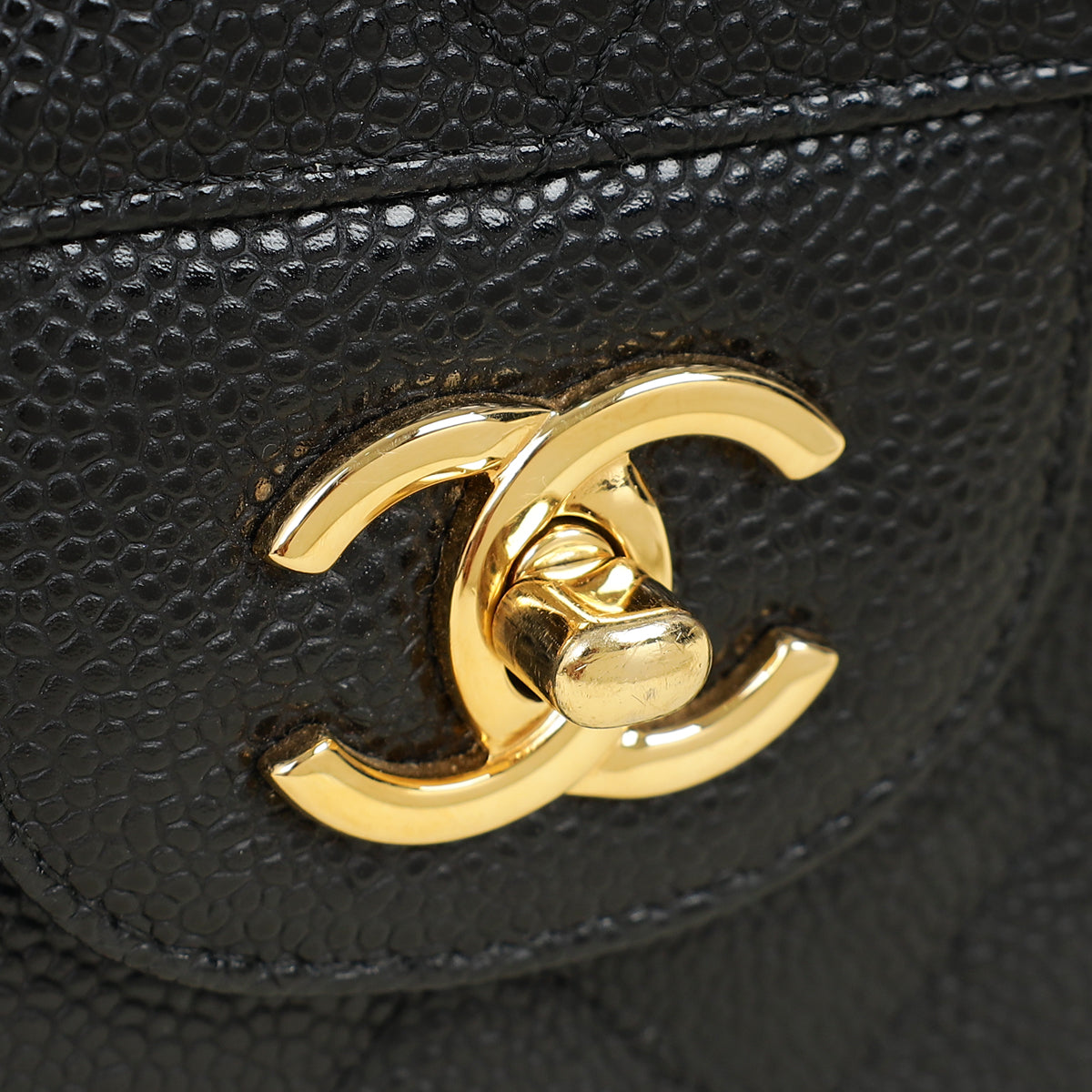 Chanel Black CC Classic Double Flap Jumbo Bag