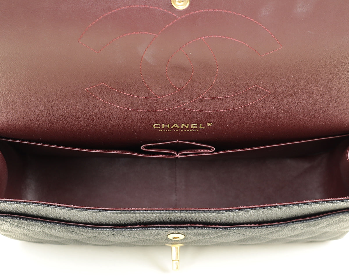 Chanel Black CC Classic Double Flap Jumbo Bag