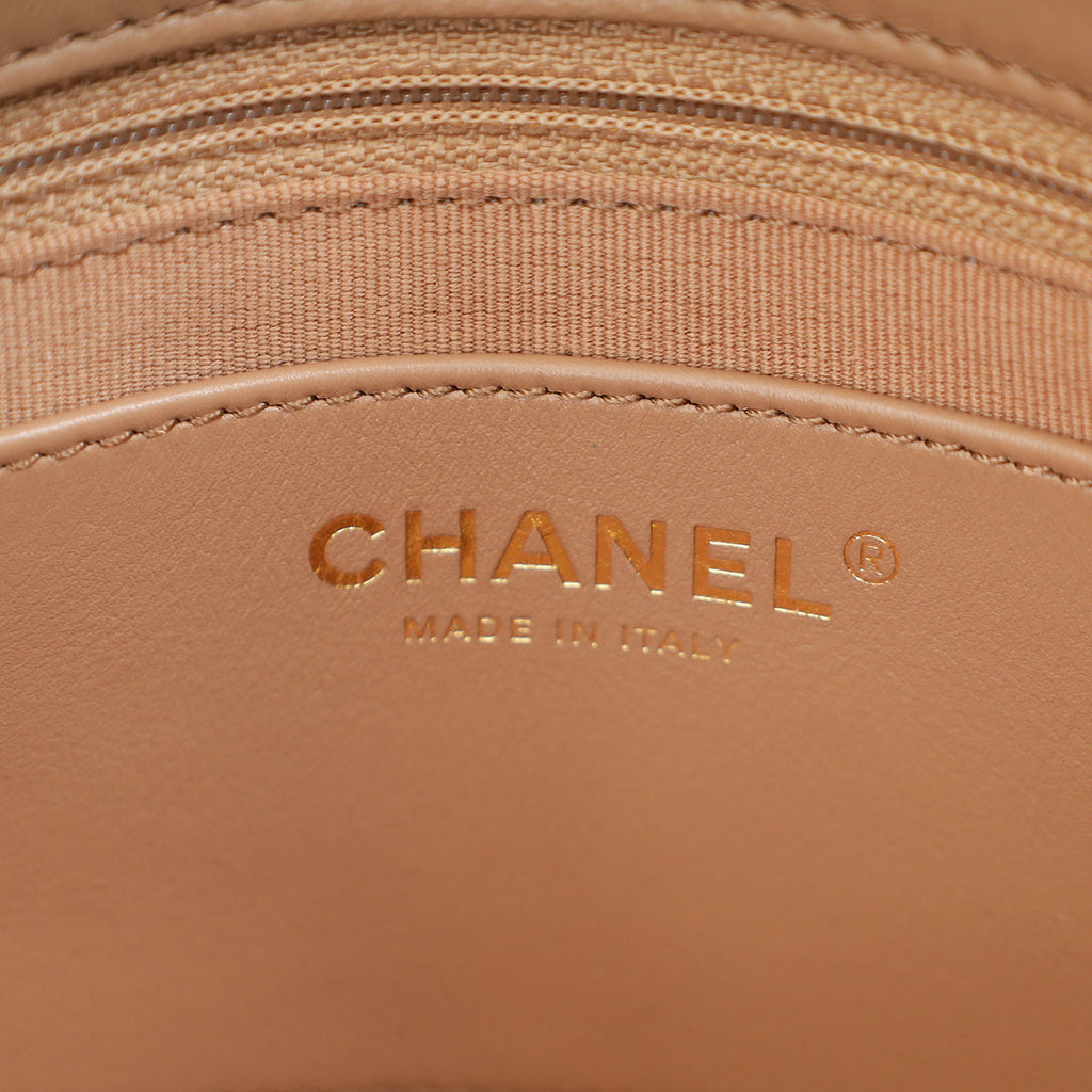 Chanel Natural Pillow Crush Small Flap Shoulder Bag