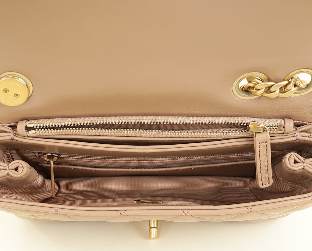 Chanel Natural Pillow Crush Small Flap Shoulder Bag